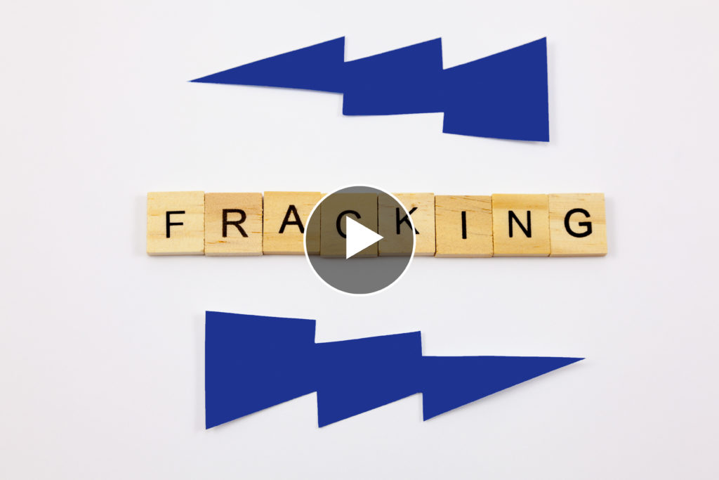 fracking shown as scrabbles pieces