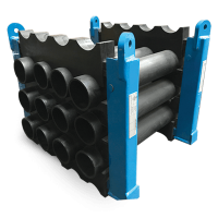 pipes in a rhino tubular handling system
